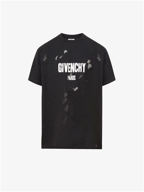 t shirt destroyed givenchy|givenchy clothing for women.